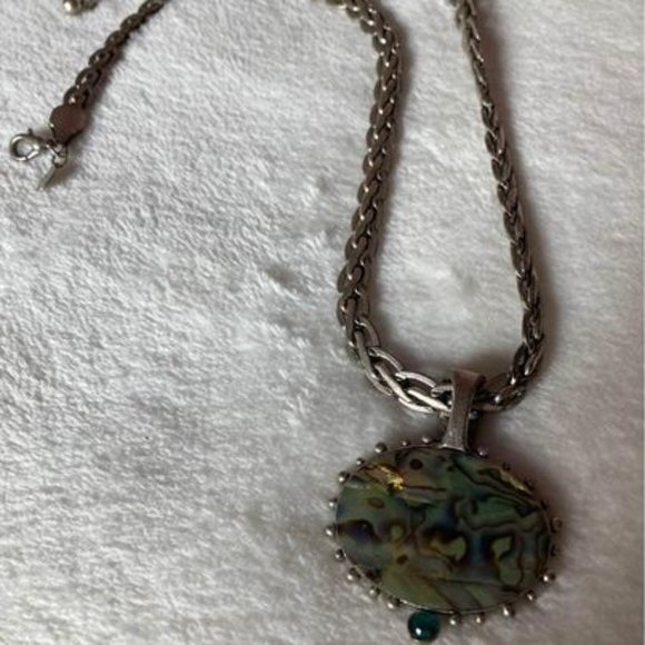 Vintage Chico Abalone pendant Necklace - Picture 7 of 7